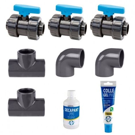 Kit ByPass 32/38mm Poolex - Conexión de la bomba de calor de la piscina al sistema de filtración - Compatible con la gama Poolex Nano