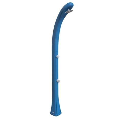 Ducha Solar Exterior So Happy 28L Formidra - 216x24x26cm HDPE Reciclable - Enjuague de Pies, Cabezal, Mezclador Frío/Calor - - Azul