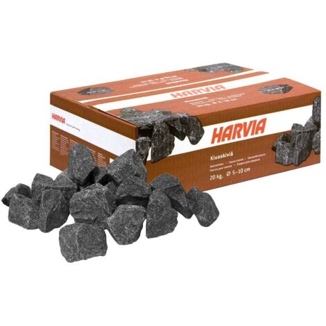 Piedras para Sauna caja 20kg - 5-10 cm