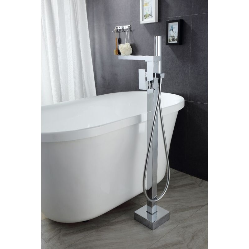 Eureka miscelatore vasca da bagno deviatore 2 vie design moderno