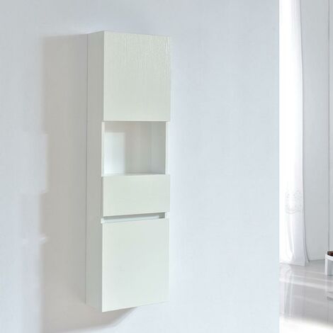 Armadio colonna bagno ESSENTIEL 120 cm - melaminico bianco (1/5)