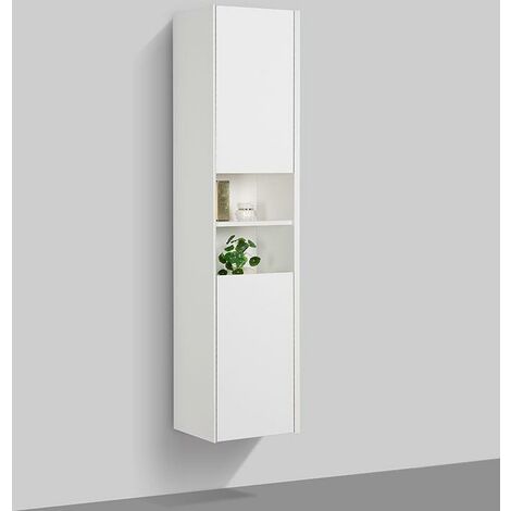 Armadio colonna bagno PALIO altezza 170 cm - bianco opaco (1/5)