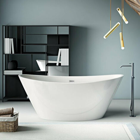 Vasca freestanding ovale BRIGHTON bianca 157 cm