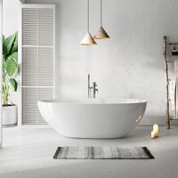Vasca freestanding ovale FLORIDA bianca Lucida 180 cm