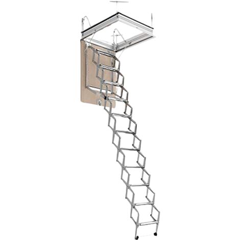 EINSIDE Scala Retrattile a Pantografo, Altezza 276/300 cm – 60 x 90 cm