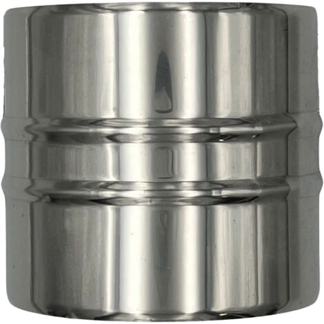EINSIDE Raccordo di Giunzione Monoparete in Acciaio Inox AISI 316, Manicotto Maschio–Maschio, ø 80 mm