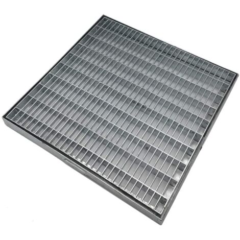 EINSIDE Griglia Zincata Quadrata Antitacco con Telaio – 22,5 x 22,5 cm