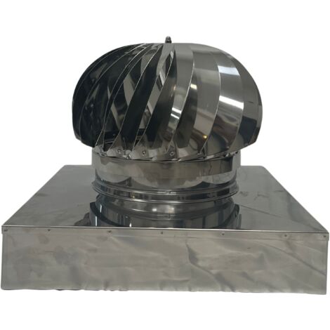 EINSIDE Comignolo Girevole in Acciaio Inox AISI 304, Base Quadrata – 42 x 42 cm