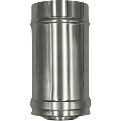EINSIDE Tubo Doppia Parete in Acciaio Inox AISI 316, Lunghezza 25 cm – ø 130/180 mm