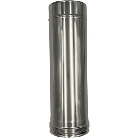 EINSIDE Tubo Doppia Parete in Acciaio Inox AISI 316, Lunghezza 50 cm – ø 80/130 mm