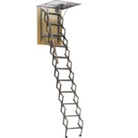 EINSIDE Scala Retrattile a Pantografo, Altezza 276/300 cm – 70 x 120 cm