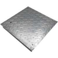 Chiusino Zincato Rinforzato – 25 x 25 cm – 1 pezzo