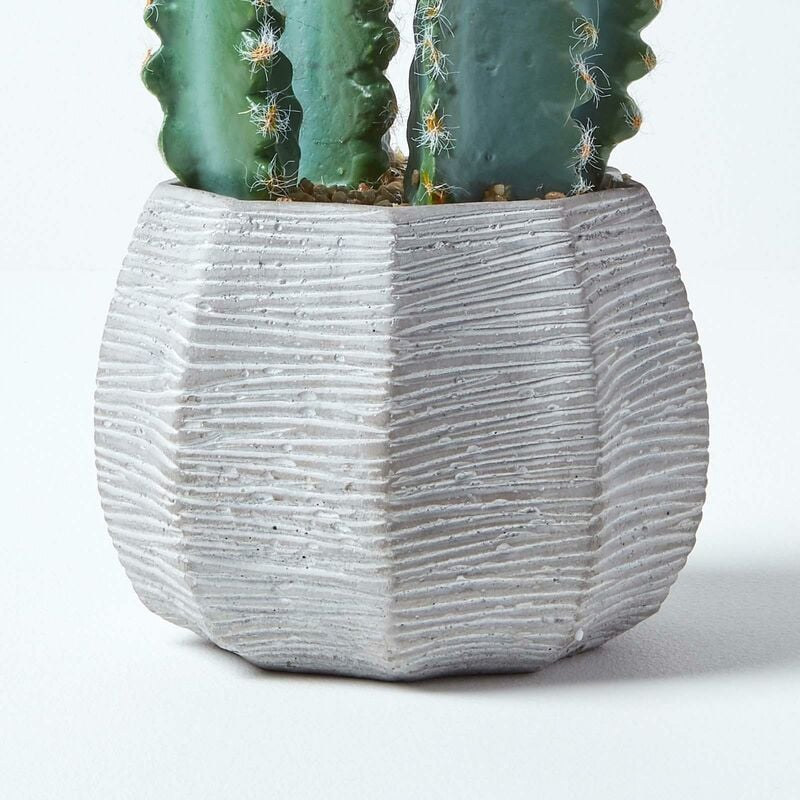 Homescapes Künstlicher Kaktus im Keramik Topf, kleine