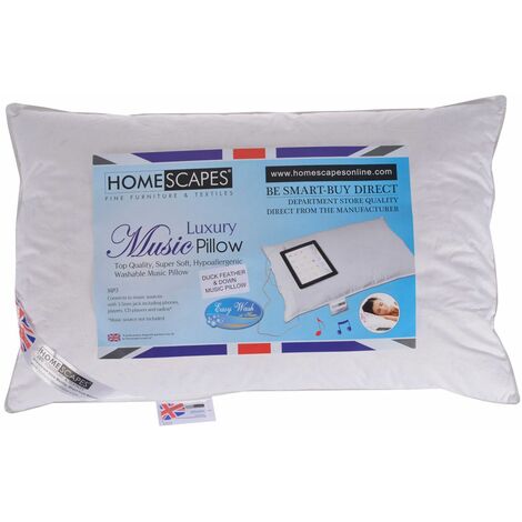 Homescapes Musikkissen Mit Lautsprecher – 48 X 74 Cm, Weich, Waschbar, Hypoallergen