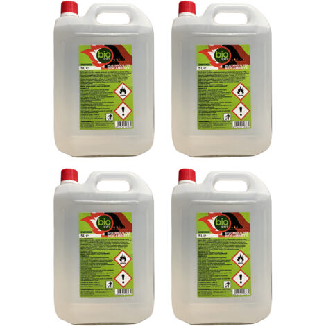 BIOETANOLO PER BIOCAMINETTI E STUFE DA 4X5 LT