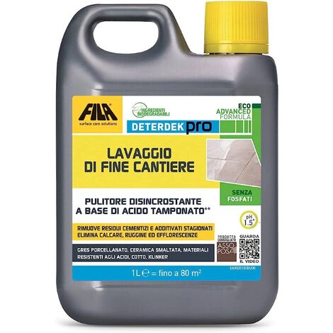 Disincrostante marmo fila deterdek pro cotto gres porcellanato 1 lt