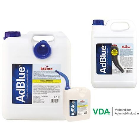 Rhutten, AdBlue per Motori Diesel, Additivo di Sintesi a Base di Urea, Preserva l'Andamento dei componenti del SCR, Blocca l'Accumulo delle Impurita' nel Catalizzatore, Dotato di Tappo Versatore, 10L (1/10)
