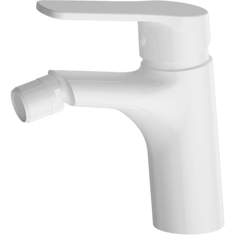 Rubinetto per lavabo di alta qualità - Rubinetto per bagno 4025CW in  bianco/cromo lucido