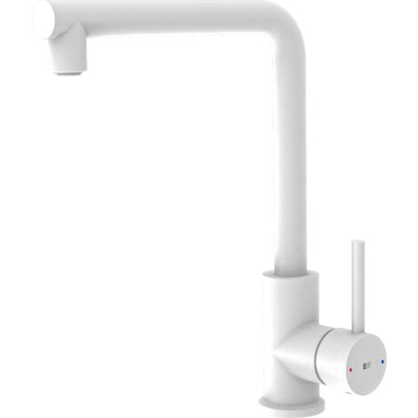 Essebagno Pure II miscelatore lavello bianco