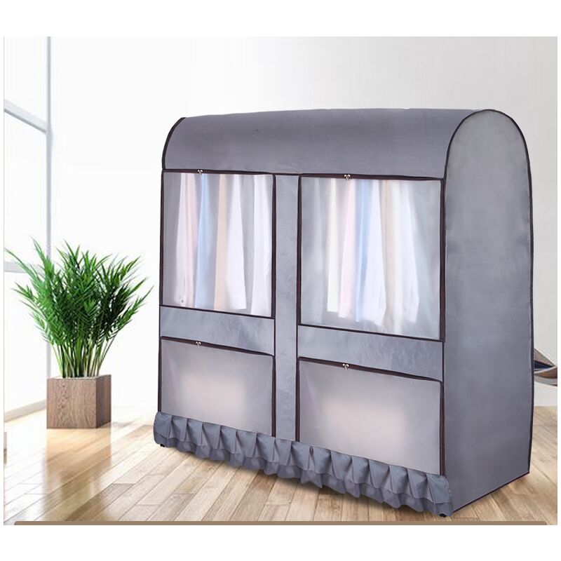 EXLECO Funda Protectora para Perchero de 120 x 120cm, Fundas Ropa Armario,  Fundas de Ropa, Fundas para Armarios con Ventana Transparente Antipolvo y  Antihumedad, Beige : : Hogar y cocina