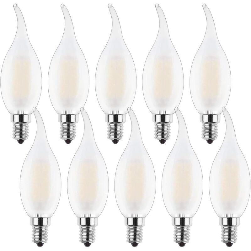 Ampoule LED E14 4 W 2 700 K bougie, dimmable, mate