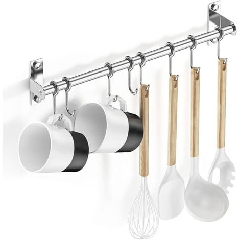 Set De Utensilios Cocina Acero Inoxidable X 6 Con Soporte !!