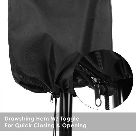 Housse De Protection Imperméable Pour Chauffage De Terrasse - Tissu Oxford 600D, Fermeture éclair, Dimensions 241 X 86,36 X 47 Cm - 13