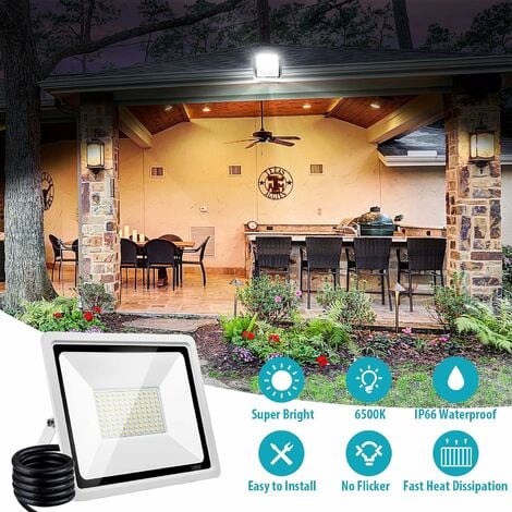 20W Foco LED con Sensor de Movimiento, Proyector Led Exterior Super  Brillante 3000K Blanco Cálido Foco LED Detector IP65 Impermeable para  Jardín, Patio, Garaje : : Iluminación