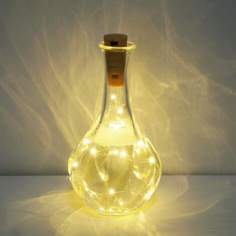 Luces Led De Corcho Para Botellas, 2 Metros, 20 Led, 20 Unid | Meses