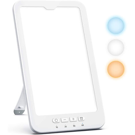 Lampada Terapia Della Luce Wopigh Da 10000 Lux | Senza UV | Colore Nero | Per Luce Diurna