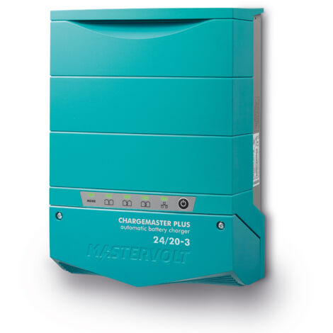 Mastervolt Chargeur de batteries ChargeMaster Plus 24V 20A, 3 sorties, gestion intelligente pour batteries multiples, navigation et véhicules (1/5)
