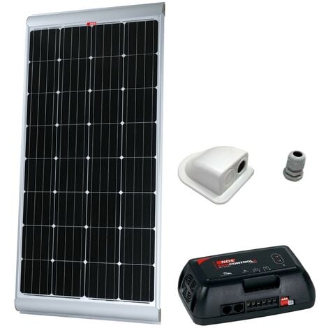 Nds Kit de Panneaux Solaires Rigides 150 W Comprenant Un Régulateur et Un  Passe-Câble Solenergy