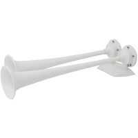 Marinco Klaxon Double Air 10122 avec Compresseur Inclus - Alimentation 12V, Couleur Blanche