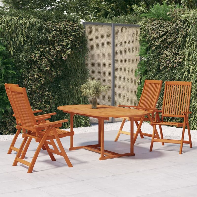 Table de jardin ronde aluminium Embruns - Noisette - Salon de