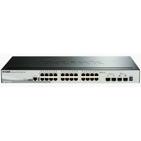DGS-1250-28XMP/E D-Link 28-Port Gigabit Smart Managed Max PoE Switch with 10G Up