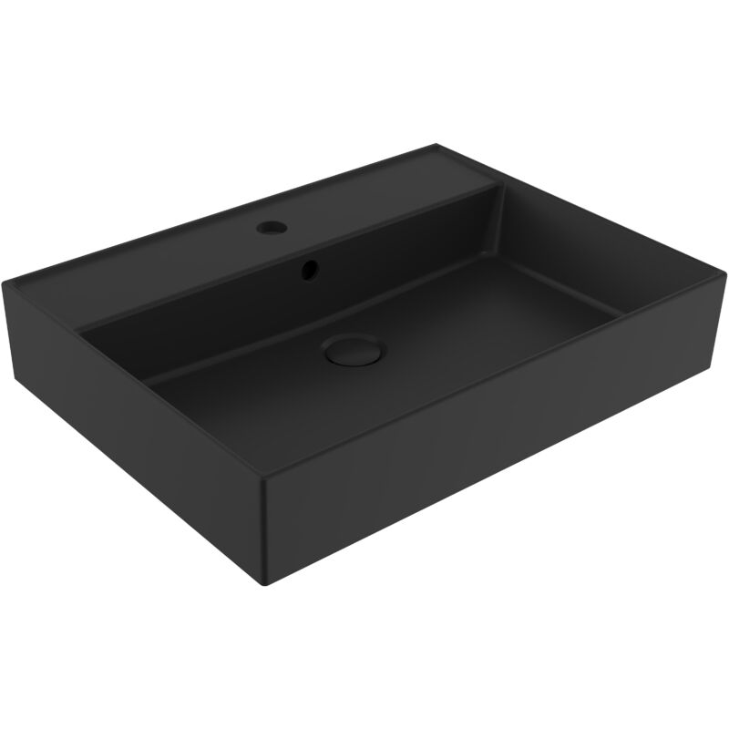 Swiss Aqua Technologies Lavabo rectangular SAT Infinitio negro