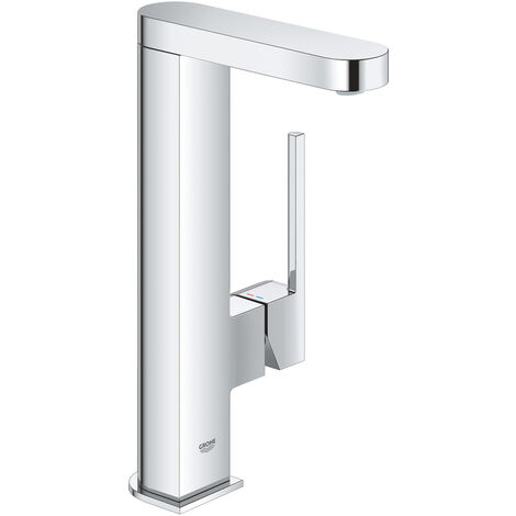 Grohe Plus Mezclador monomando de lavabo tamaño L con limitador de temperatura, Cromo (23873003)