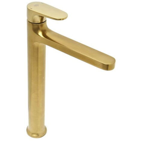 Swiss Aqua Technologies SAT DARK Mezclador XL de lavabo con palanca, oro cepillado (SATBSDA285PBZ) (1/5)