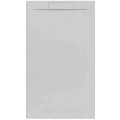 Swiss Aqua Technologies Plato de ducha de mármol Fusion 120x80cm, Gris perla (SATFU12080GRP) (1/4)
