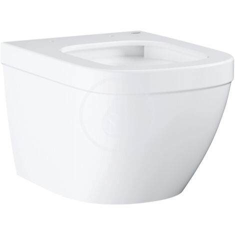Grohe Euro Ceramic Triple Vortex taza compacta para inodoro suspendido, blanco alpino (39206000)