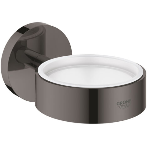 Grohe Essentials Soporte de marco metálico con fijaciones ocultas, Grafito duro (40369A01) (1/2)