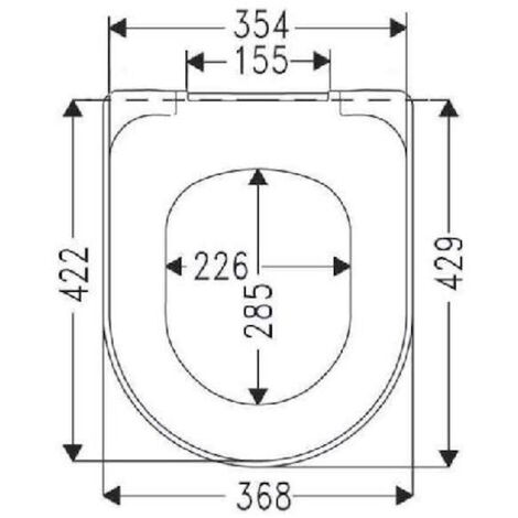Villeroy & Boch Asiento extraíble con sistema de cierre amortiguado O.Novo para inodoros de taza y de suspendidos (9M38S101)