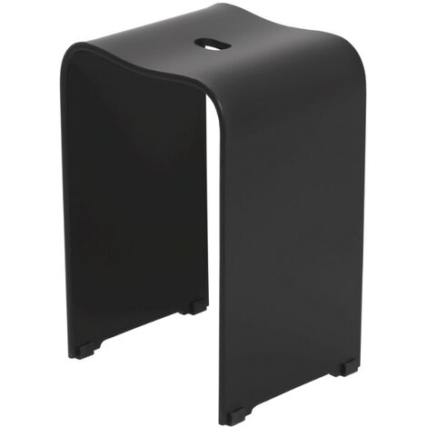 Swiss Aqua Technologies Asiento de baño PMR, Negro (SATSTOLPLASTC)