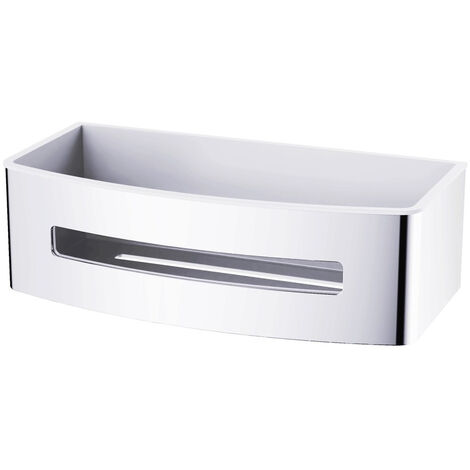 Swiss Aqua Technologies Cesta de ducha 22 cm en acero inoxidable, cromo (SATDPOLCHB) (1/5)