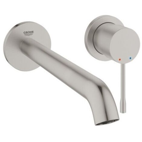 Grohe Façade ESSENCE Mezclador de lavabo con 2 orificios tamaño L de superficie 230 supersteel (1/5)