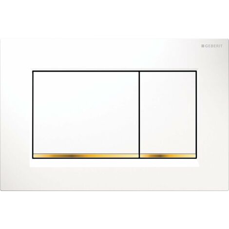 Placa de accionamiento Sigma 30 blanco/oro (115.883.KK.1)