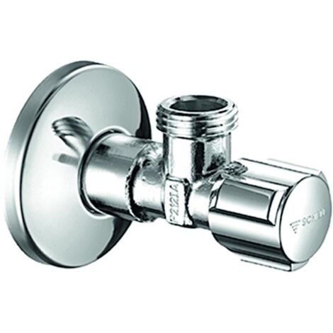 Válvula de control de ángulo de confort de 1/2" x 1/2" cromada con ASAG (1/2)