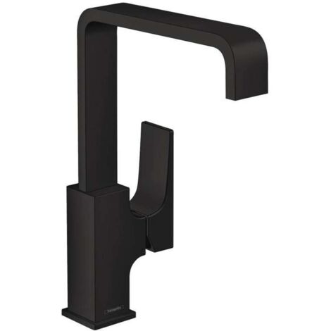 Hansgrohe Metropol - Grifo de lavabo con desagüe Push-Open, negro mate 32511670
