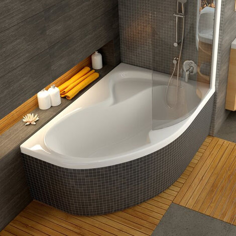 Ravak Rosa II Bañera de esquina derecha 160 x 105 cm acrílica, blanca (CL21000000)
