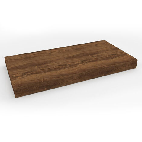 Naturel Encimera de lavabo natural 120x8x50 cm, roble charleston marrón oscuro (DO12050DT)